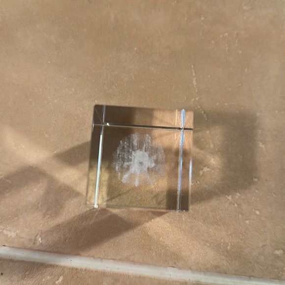 Vintage Ballerina Etched Glass Paperweight - Picture 7 of 10